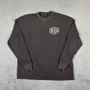 Deus Ex Machina Black Long Sleeve Shirt Mens Medium Motorcycles Venice CA #3985